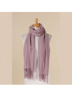 Écharpe En Cachemire Rose Pastel Premium