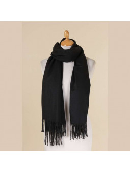 écharpe noir pour femme en cachemire