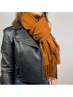 Écharpe En Cachemire Caramel Premium De 70x180cm