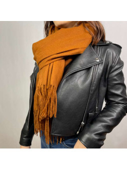 Écharpe En Cachemire Caramel Premium De 70x180cm