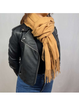 Écharpe En Cachemire Camel Premium De 70x180cm