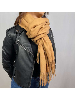 Écharpe En Cachemire Camel Premium De 70x180cm