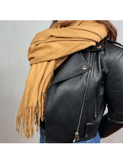 Écharpe En Cachemire Camel Premium De 70x180cm