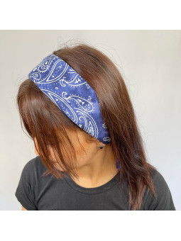 Bandana Cachemire Bleu Dégradé