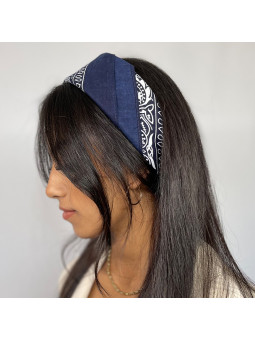 Bandana Paisley Bleu Nuit