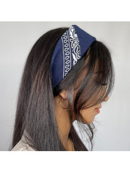 Bandana Paisley Bleu Nuit