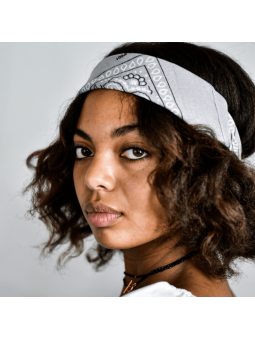 Bandana 55 cm Gris Clair Au...