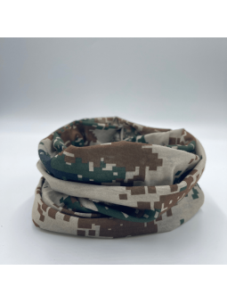 Tour De Cou Kaki Motif Militaire Cubique