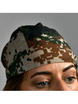 Tour De Cou Kaki Motif Militaire Cubique