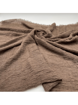 Écharpe 180 cm Douce Uni Aux Couleurs Chocolat Profond Premium