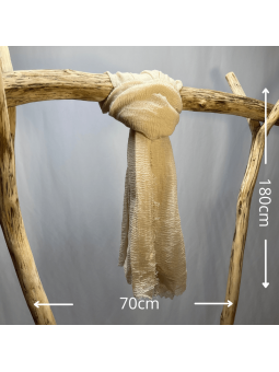 Écharpe 180 cm Douce Uni Aux Couleurs Rose Poudrée Premium