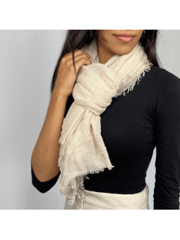 Écharpe 180 cm Douce Uni Aux Couleurs Rose Poudrée Premium